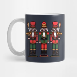 Cartoon Nutcracker King With Guards Mug